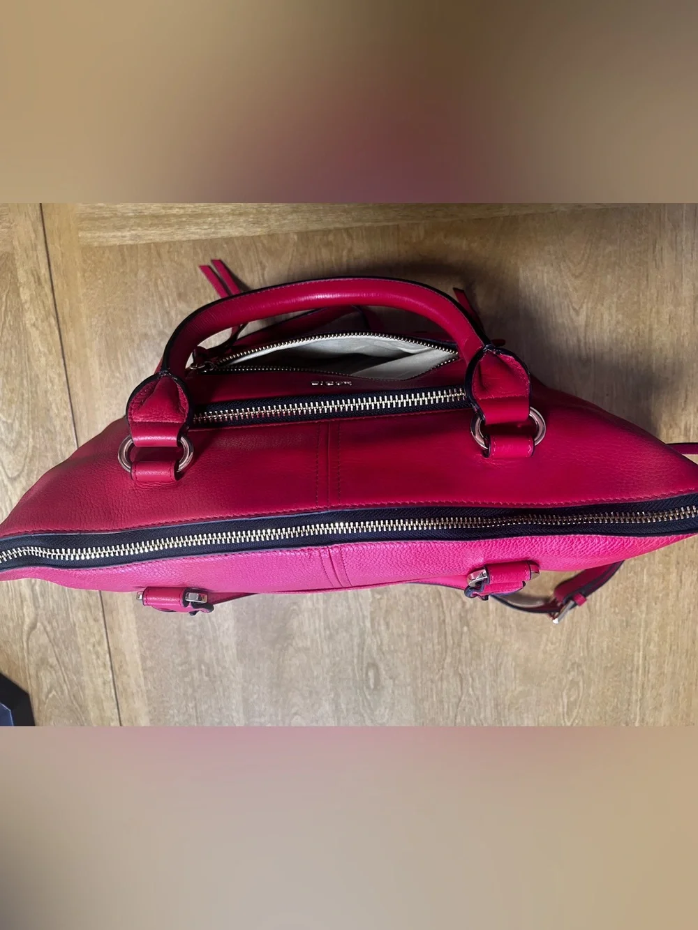 Lodis Women's Red Leather Satchel